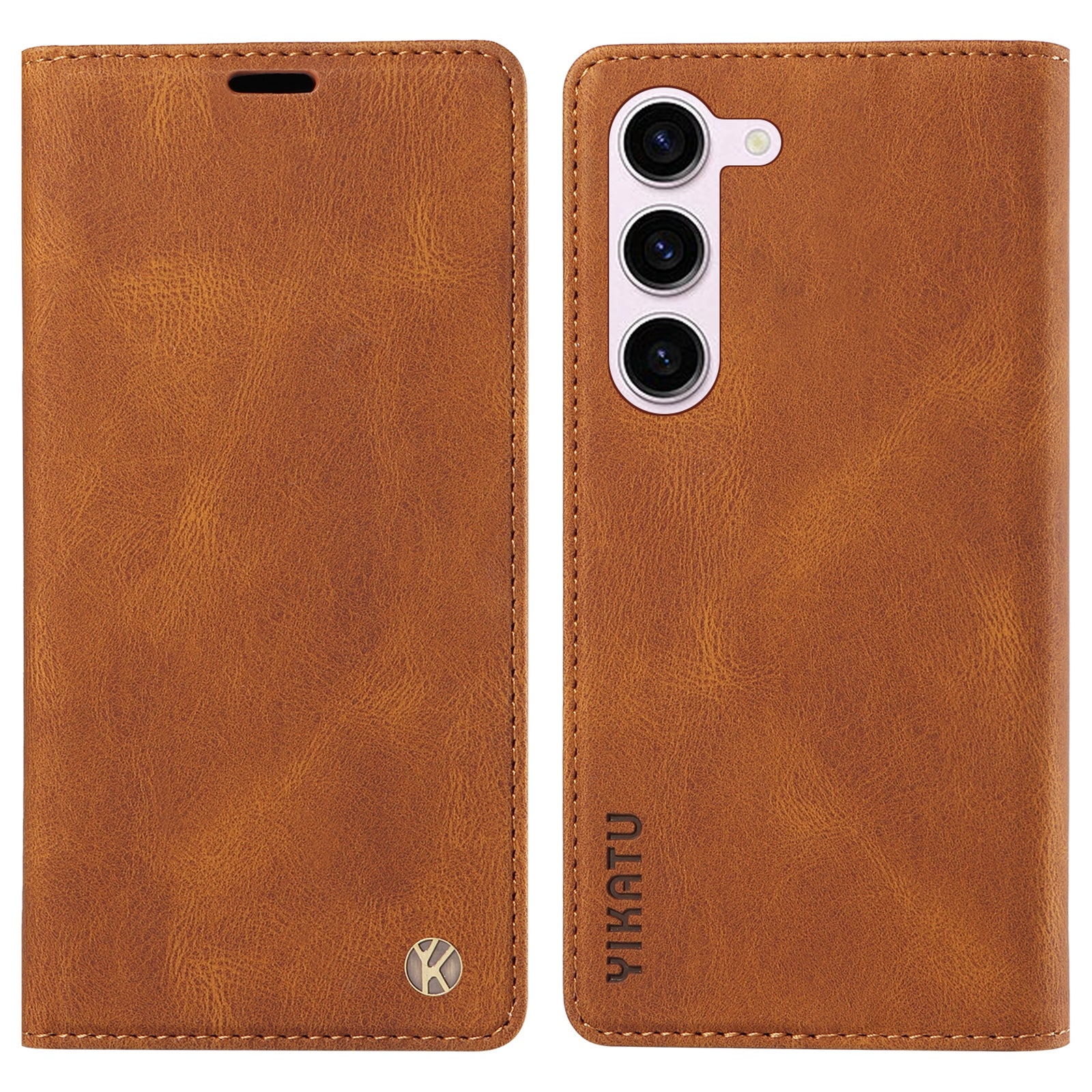 YIKATU YK-004 til Samsung Galaxy S23 Anti-ridse lædercover Stand Wallet Skin-touch telefoncover YIKATU YK-004 til Samsung Galaxy S23 Anti-ridse lædercover Stand Wallet Skin-touch telefoncover